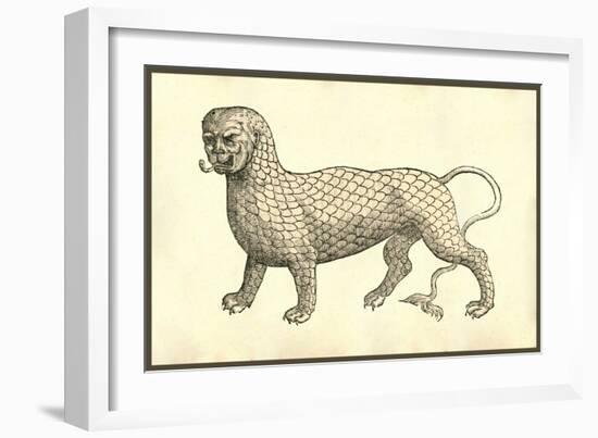 Piscis Leonini Effigies-Ulisse Aldrovandi-Framed Art Print