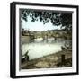 Pise (Italy), View of the City of the Lungarno Galilei, Quay Running Parallel to the Arno-Leon, Levy et Fils-Framed Photographic Print