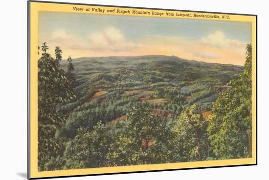 Pisgah Mountains, Hendersonville, North Carolina-null-Mounted Art Print