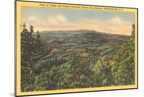 Pisgah Mountains, Hendersonville, North Carolina-null-Mounted Art Print