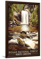 Pisgah National Forest - North Carolina-Lantern Press-Framed Art Print