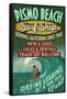 Pismo Beach, California - Surf Shop-Lantern Press-Framed Stretched Canvas
