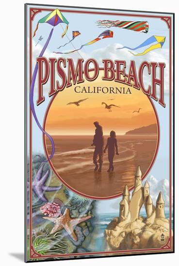 Pismo Beach, California Views-Lantern Press-Mounted Art Print