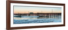 Pismo Beach pier at sunrise, San Luis Obispo County, California, USA-null-Framed Photographic Print