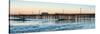 Pismo Beach pier at sunrise, San Luis Obispo County, California, USA-null-Stretched Canvas