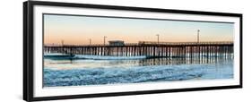 Pismo Beach pier at sunrise, San Luis Obispo County, California, USA-null-Framed Premium Photographic Print