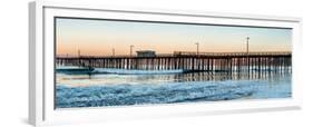 Pismo Beach pier at sunrise, San Luis Obispo County, California, USA-null-Framed Premium Photographic Print