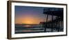 Pismo Beach pier at sunset, San Luis Obispo County, California, USA-null-Framed Photographic Print