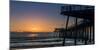 Pismo Beach pier at sunset, San Luis Obispo County, California, USA-null-Mounted Photographic Print