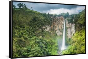 Piso Waterfall Outside Berestagi, Sumatra, Indonesia, Southeast Asia, Asia-John Alexander-Framed Stretched Canvas