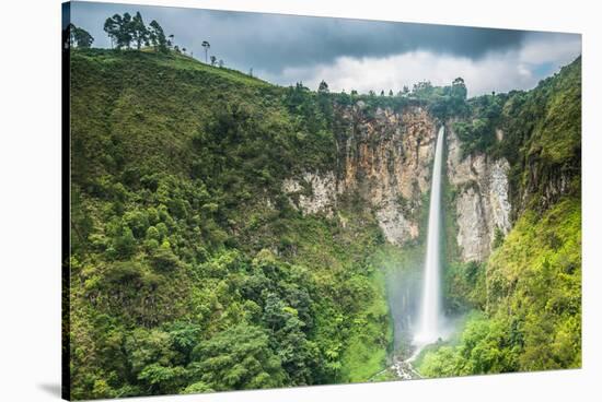 Piso Waterfall Outside Berestagi, Sumatra, Indonesia, Southeast Asia, Asia-John Alexander-Stretched Canvas