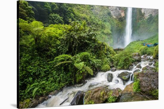Piso Waterfall Outside Berestagi, Sumatra, Indonesia, Southeast Asia, Asia-John Alexander-Stretched Canvas