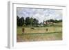 Pissarro: Cow Pasture-Camille Pissarro-Framed Giclee Print