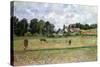 Pissarro: Cow Pasture-Camille Pissarro-Stretched Canvas