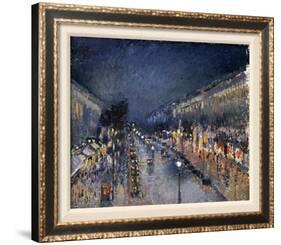 Pissarro: Paris at Night-Camille Pissarro-Stretched Canvas