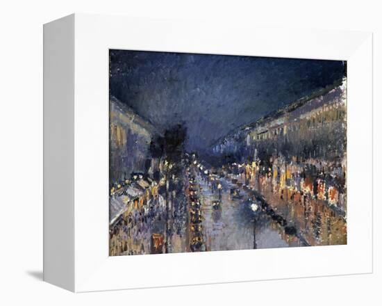 Pissarro: Paris at Night-Camille Pissarro-Framed Stretched Canvas