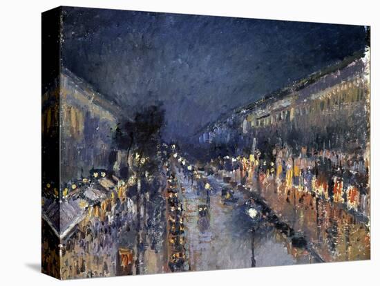 Pissarro: Paris at Night-Camille Pissarro-Stretched Canvas