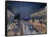 Pissarro: Paris at Night-Camille Pissarro-Framed Stretched Canvas