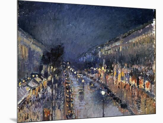 Pissarro: Paris at Night-Camille Pissarro-Mounted Giclee Print