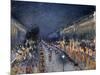 Pissarro: Paris at Night-Camille Pissarro-Mounted Giclee Print