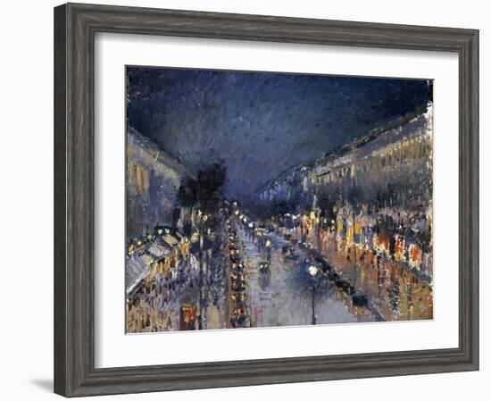 Pissarro: Paris at Night-Camille Pissarro-Framed Giclee Print