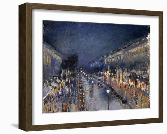 Pissarro: Paris at Night-Camille Pissarro-Framed Giclee Print