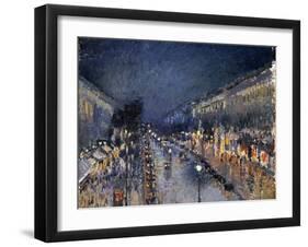 Pissarro: Paris at Night-Camille Pissarro-Framed Giclee Print