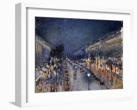 Pissarro: Paris at Night-Camille Pissarro-Framed Giclee Print