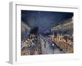 Pissarro: Paris at Night-Camille Pissarro-Framed Giclee Print