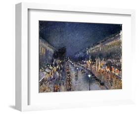 Pissarro: Paris at Night-Camille Pissarro-Framed Giclee Print