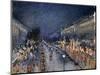 Pissarro: Paris at Night-Camille Pissarro-Mounted Giclee Print