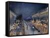 Pissarro: Paris at Night-Camille Pissarro-Framed Stretched Canvas