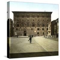 Pistoia (Italy), the Podestat Palace or the Pretorio (1367), Piazza Del Duomo, Circa 1895-Leon, Levy et Fils-Stretched Canvas