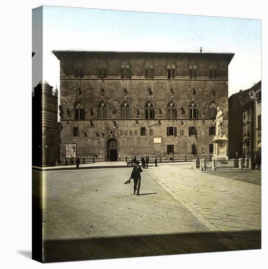 Pistoia (Italy), the Podestat Palace or the Pretorio (1367), Piazza Del Duomo, Circa 1895-Leon, Levy et Fils-Stretched Canvas