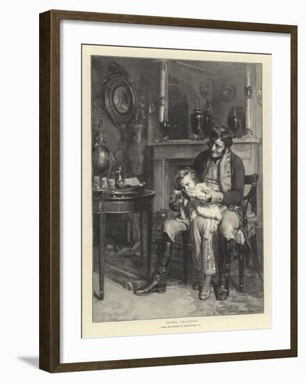 Pistol Practice-Edgar Bundy-Framed Giclee Print