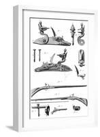 Pistols and Rifles 18th C-null-Framed Art Print