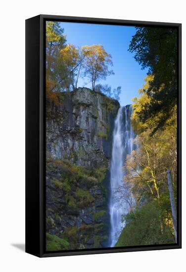 Pistyll Rhaeadr Waterfalls-Alan Copson-Framed Stretched Canvas