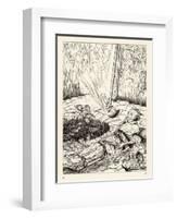 Pit and the Pendulum-Arthur Rackham-Framed Art Print