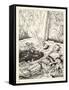 Pit and the Pendulum-Arthur Rackham-Framed Stretched Canvas