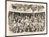 "Pit Boxes and Gallery" in a London Theatre-George Cruikshank-Mounted Art Print