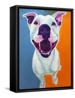 Pit Bull - Angel-Dawgart-Framed Stretched Canvas