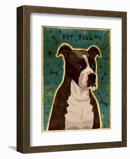 Pit Bull (Brindle)-John W Golden-Framed Giclee Print