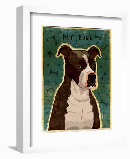 Pit Bull (Brindle)-John W Golden-Framed Giclee Print