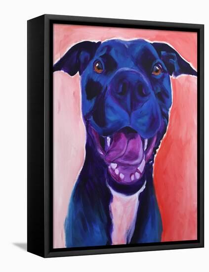 Pit Bull - Crysanthemum-Dawgart-Framed Stretched Canvas