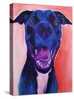 Pit Bull - Crysanthemum-Dawgart-Stretched Canvas