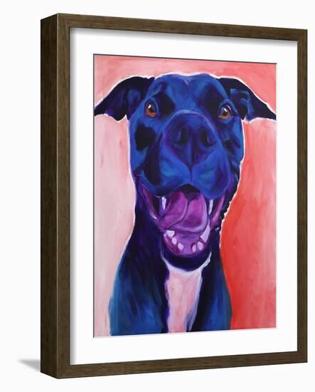 Pit Bull - Crysanthemum-Dawgart-Framed Giclee Print