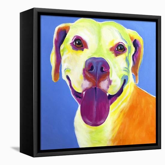 Pit Bull - Daisy-Dawgart-Framed Stretched Canvas