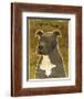 Pit Bull (Gray)-John W Golden-Framed Giclee Print