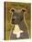 Pit Bull (Gray)-John W Golden-Stretched Canvas