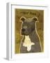 Pit Bull (Gray)-John W Golden-Framed Giclee Print